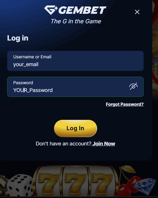 GemBet Login